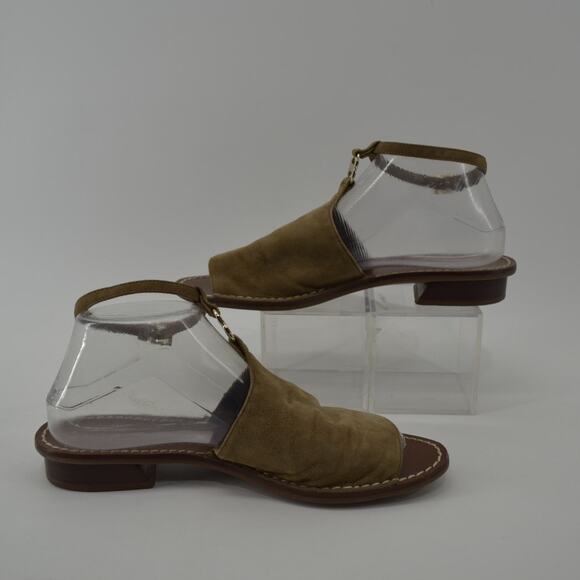 Tory Burch Gemini Link Ankle Strap Sandals Womens Flat Sz 9 - Picture 6 of 15